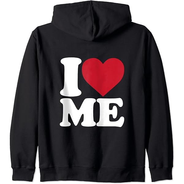 Amazon.com: I Love Me - I Heart Me Zip Hoodie : Clothing, Shoes
